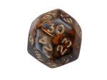 Oblivion Orange 30 Sided Dice